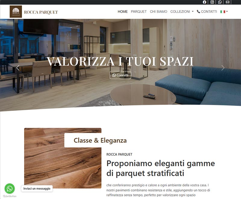 homepage di un sitoweb